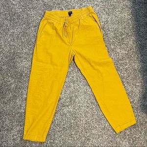 JCrew Linen Pants in Mustard